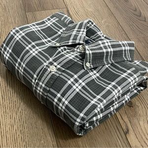 Ralph‎ Lauren Blake Gray Plaid Flannel Long Sleeve